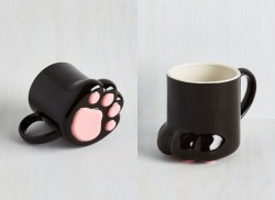 littlealienproducts:  Kitty Paw Mug from ModCloth 