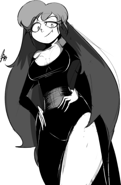 jasinator:  Pre October Sketches Day 6: Sibella Dracula  