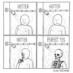 srsfunny:Showering During Winter