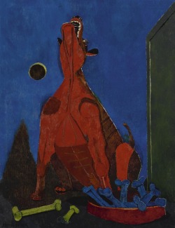 themodernartists:Rufino Tamayo (Mexican, 1899-1991), Perro Aullando