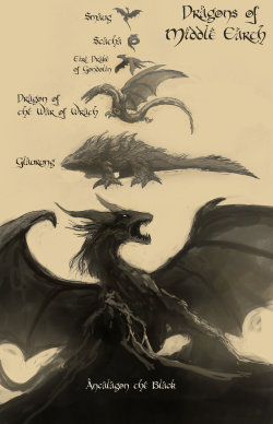 raikoh14:  Felt like drawing this which is about famous dragons