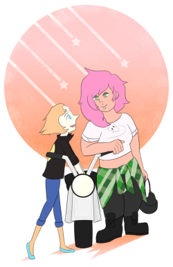 seanstartrunning:here’s some fan art I drew of Pearl and Mystery