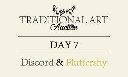  Traditional Art Auction Day 7 | Discord & Fluttershy  I