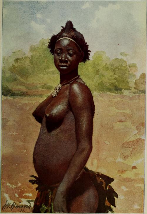 Azande girl, from From the Congo to the Niger and the Nile : an account of The German Central African expedition of 1910-1911. Via Internet Archive Book Images.