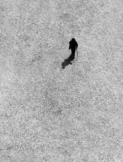 poboh:  A Man Alone, 1951, Toni Schneiders. Germany (1920 - 2006)