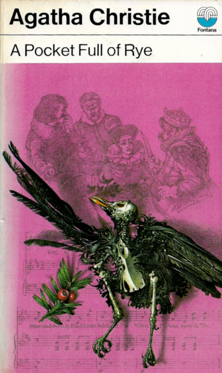A Pocket Full Of Rye, by Agatha Christie (Fontana, 1976). Cover