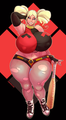 carmessi:  Patreon commission, enjoy =D!   that’s a thick harley