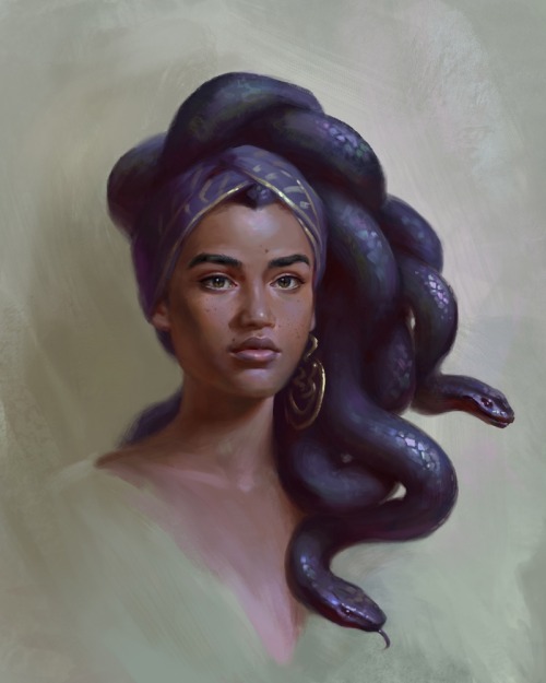 inprnt:  “Medusa Portrait” by Zara Alfonso on INPRNT