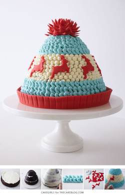 truebluemeandyou:  DIY Winter Hat Cake Tutorial from The Cake