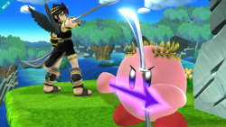 wordbending:  i really appreciate that kirby’s dark pit hat