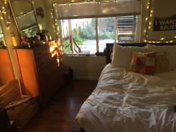 clittyslickers:  a backyard (in SF!?) and a cute ass room  Omg