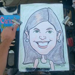 Caricatures at Dairy Delight!  #art #drawing #caricatures  (at