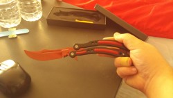 Birthday Gift to myself~ RioRand Butterfly knife trainer (Dull