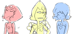 accursedasche:  A super fast silly doodle of the Pearls. Now