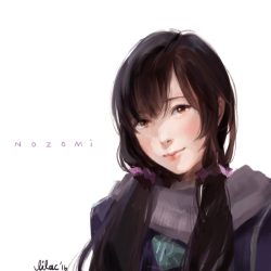 lilaccu:  N o z o m iIf someday you meet Nozomi in real life.