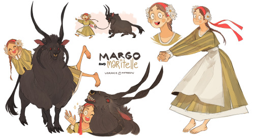 sticksandsharks:   Margo & Maritelle, characters for the