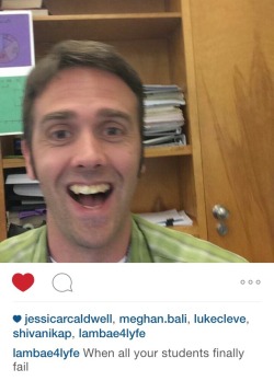 actuates:  During math we made our math teacher an Instagram