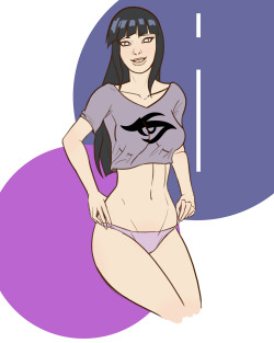 Request no.7 Hinata Hyuga  showing her support for team secret!