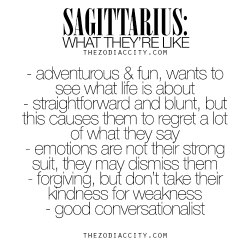 zodiaccity:  Repost - Sagittarius: What They’re Like. For much