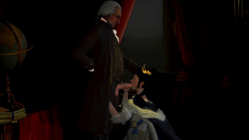 “So that’s why they call you great.” Quick pic I did as a change of pace - historical porn. It’s not historically accurate, though - Washington’s suit is wrong for the period, but everything else is accurate. Possibly.