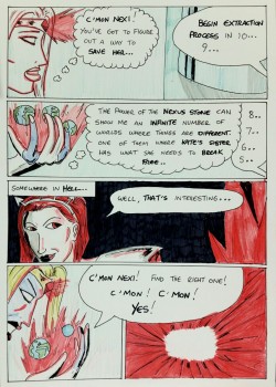 Kate Five vs Symbiote comic Page 128  Back to Nexi, as the clock