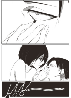 elvendashears:  Make-UP by Elvendashears Levi and Mikasa tries