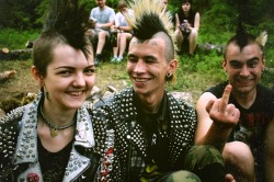 heartsandharlots:  me and friendsUP THE PUNX! 