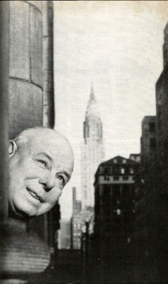 Jean Renoir in New York, 1956, from My Life and My Films, by Jean Renoir (Collins, 1974). From a car boot sale in Nottingham.