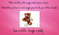 thedaddyshack:  Only you, can prevent stuffie abuse. 