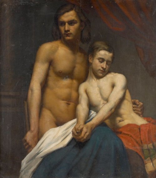 antonio-m:  “Ode to Friendship”, c1850, an unusual painting