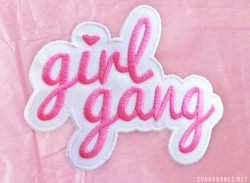 sugarbone:    ★ ☆ GIRL GANG PATCH ★ ☆ BY SUGARBONES  ★