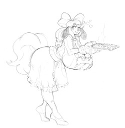 rabidcowolf:  A Warmup Sketch  @theycallhimcake  ’s Holly baked
