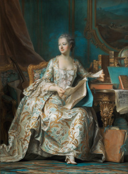 Portrait of the Marquise de Pompadour (1755). Maurice-Quentin