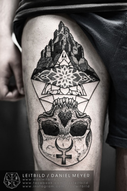 fuckyeahtattoos:  Castle in the Air by Daniel Meyer via LEITBILD