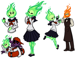 darkvolt:  fire elemental schoolgirl is cute   very hot~ <3