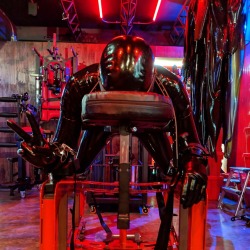 rubberforfun: He’s fine ✌ #rubber #latex #fetish #bdsm #bondage