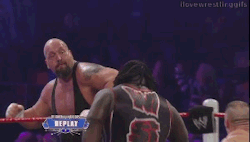 rwfan11:   Big Show discovered Mark Henry was cheating with