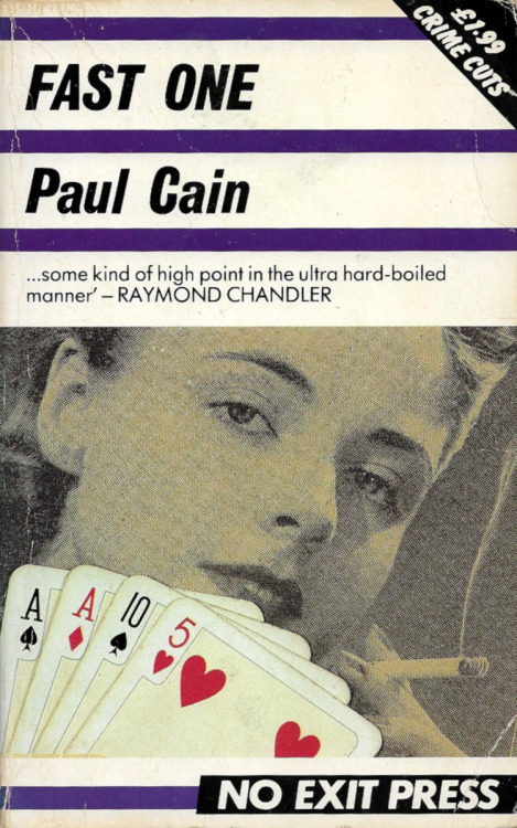 Fast One, by Paul Cain (No Exit Press, 1989).From Ebay.