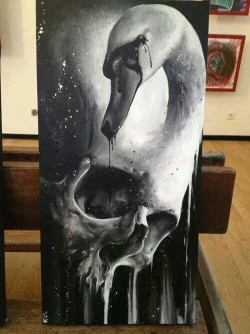 twenty1-grams:  Skull painting by Florian Karg - Skullspiration