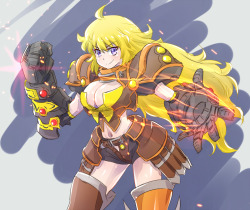 thekusabi:  Yang Xiao Long with an altered design created by