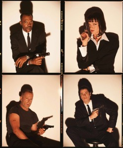 80sx90s: Pulp Fiction ‪cast photographed by Firooz Zahedi,