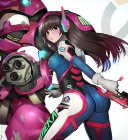 cyberclays:   Nerf This 2  - Overwatch fan art by  Villagerandy