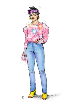 eddus-a-um: My latest fanart: Jubilee from X-Men, ‘80 power