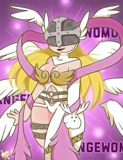 fangurley:  Gatomon digivolve to Angewomon! Support me on Patreon