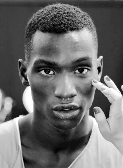 hommesclub:  Adonis Bosso | Richard Chai SS15 Backstage MBFW