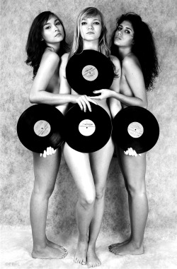 Girls with Vinyl Records