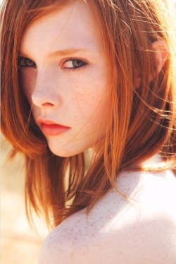 Gorgeous ginger redhead.  She almost looks like an elf.