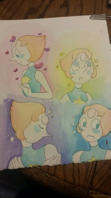 kittywithapencil:  Blushing Pearl. 💙 