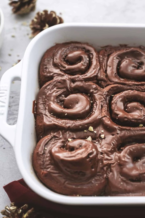 daily-deliciousness:  Chocolate cinnamon rolls with hazelnut