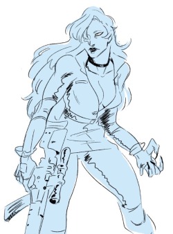 jonesypop:  I wanted to draw snipers with a couple of things